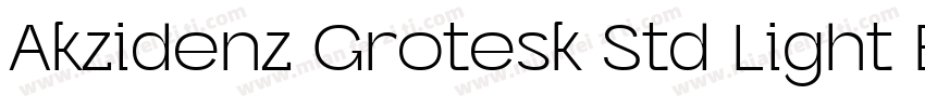 Akzidenz Grotesk Std Light Ext字体转换